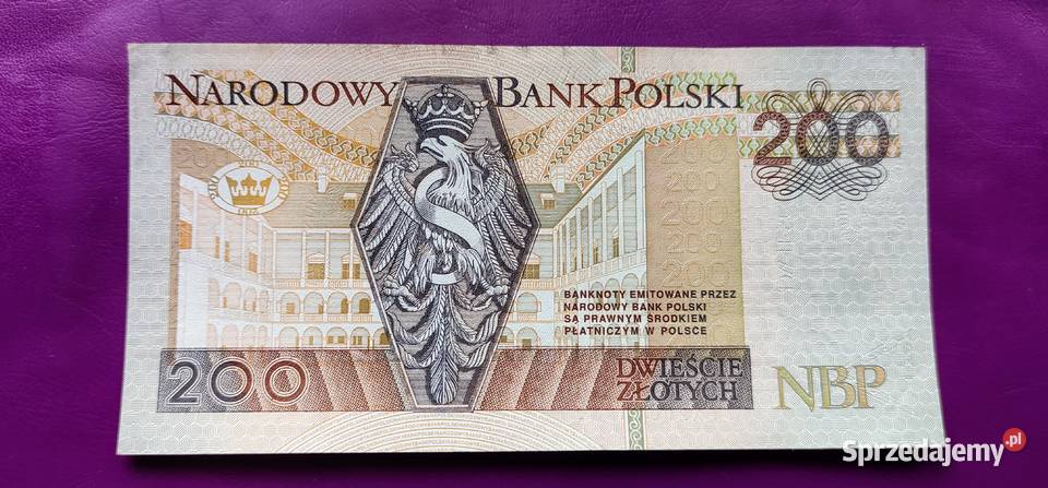 Banknot 200 1994 seria DX Rzadkość UNC 2 Pruszków sprzedam