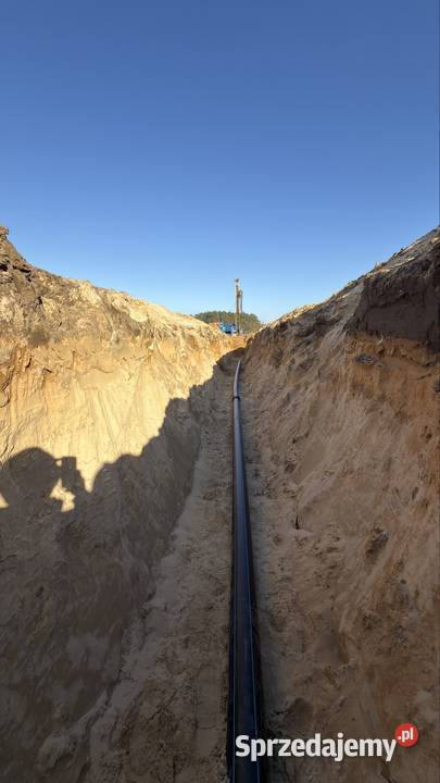 Minikoparka przyłącza wodno kanalizacyjne Pozostałe Piła prace ogrodowe