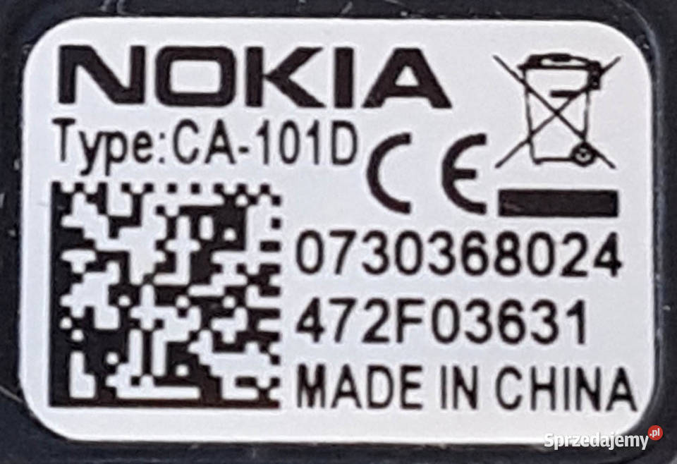 Kabel USB micro USB Nokia CA101D 0730368024 dolnośląskie Legnica