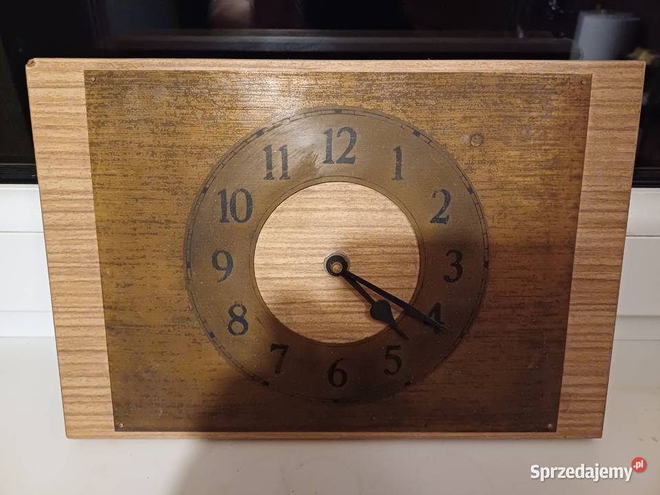Retro zegar ścienny 70 80 lata dolnośląskie Lubań