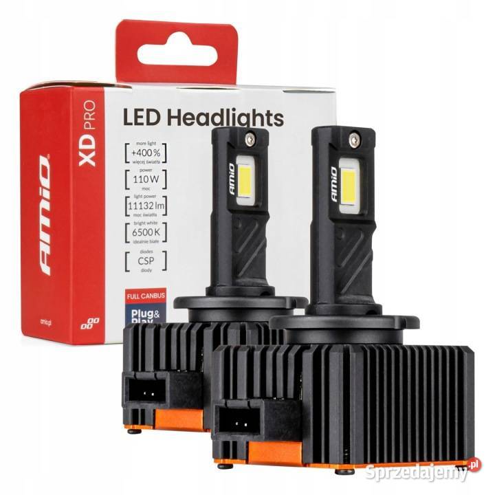 ŻARÓWKI LED AMIO D1S D1R XD PRO FULL CANBUS Gniezno