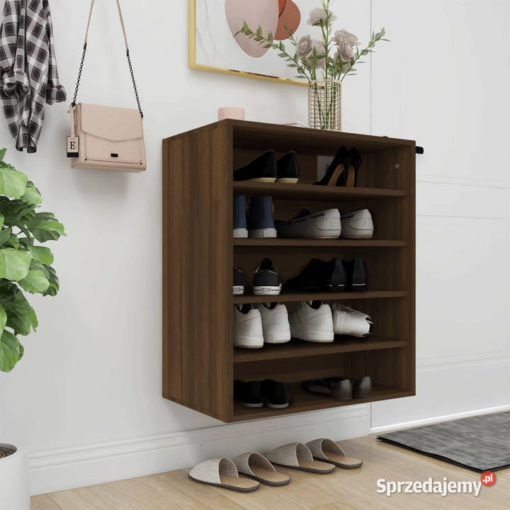 Szafka na buty brązowy dąb 60x35x70 WM816016 Warszawa