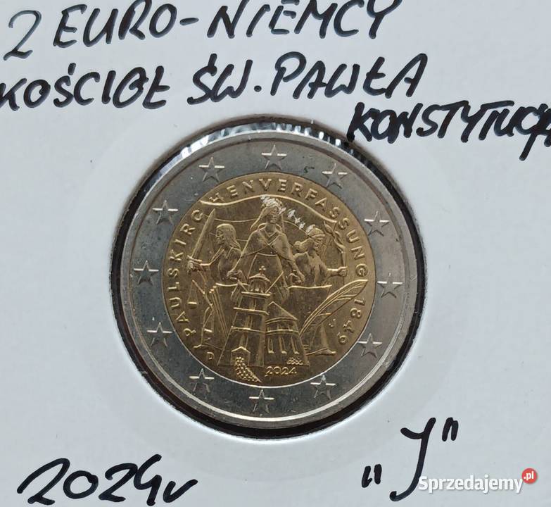 2 Euro Niemcy 2024 r men J rocznica Konstytucji