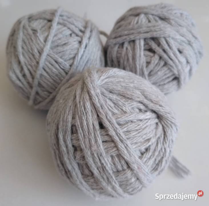 Sznurek bawełniany Szary 177 gramów 2 mm Makrama Gdańsk