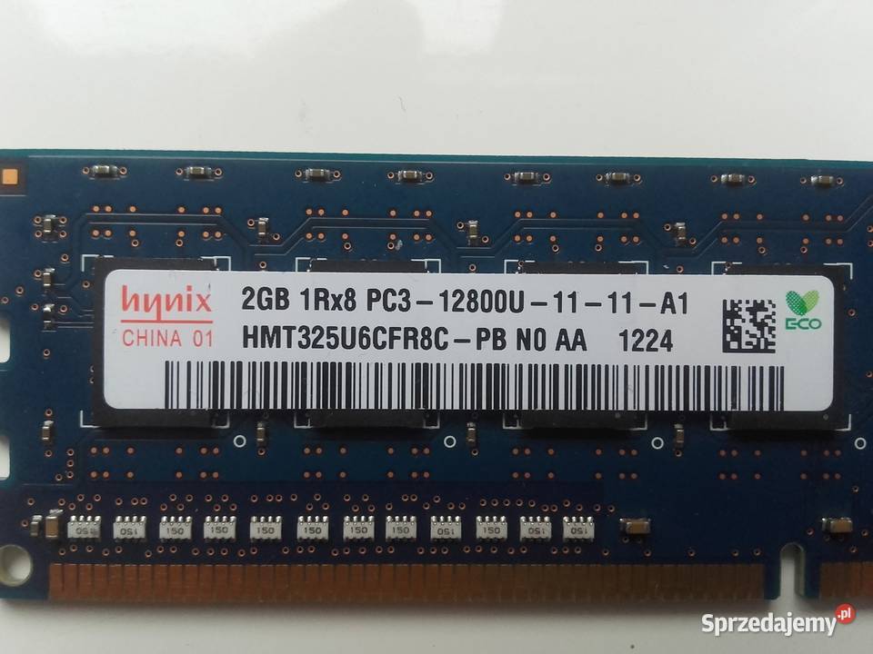 Hynix DDR3 2GB PC3 1600Mhz 12800U1111A1 Pamięci Bydgoszcz sprzedam