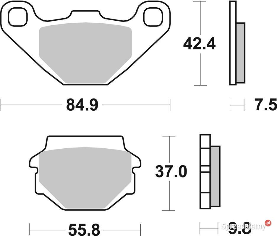 Klocki hamulcowe SBS 586HF KAWASAKI KLE 400 9194 lubuskie Trzciel sprzedam