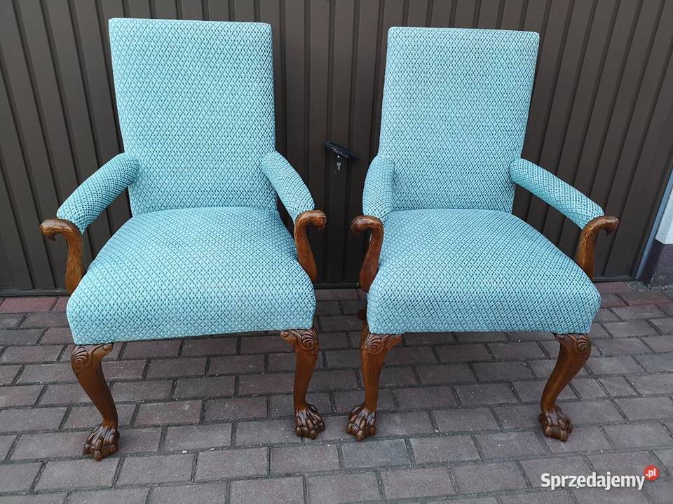 Stary Tron Fotel Krzesło Gabinetowe Antyk Swarzędz