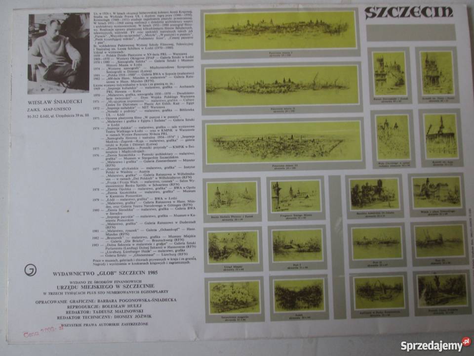 Szczecin Ziemia Szczecińska Śniadecki Wiesław Książki naukowe i popularnonaukowe zachodniopomorskie Koszalin