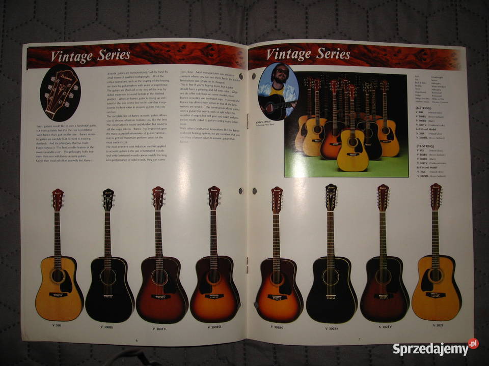 Ibanez Acoustic Guitars 1981 katalog gitar pomorskie Kępice sprzedam
