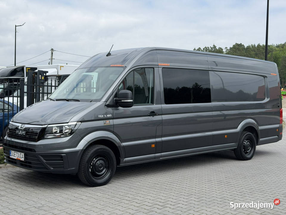 Man TGE 3180 Automat 7OSÓB Brygadówka LONG L5H3 Widełki