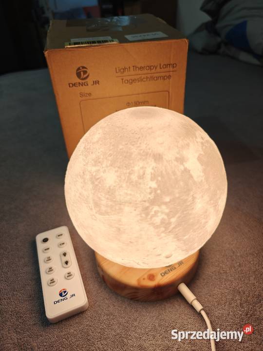Nowa lampka księżyc 3D DENG JR 150mm z pilotem Wronki