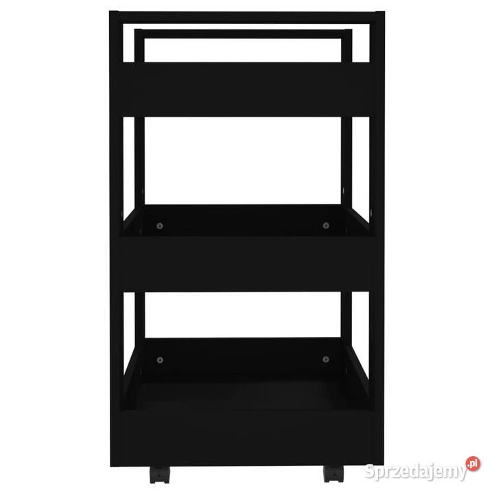 Wózek kuchenny czarny 60x45x80 materiał