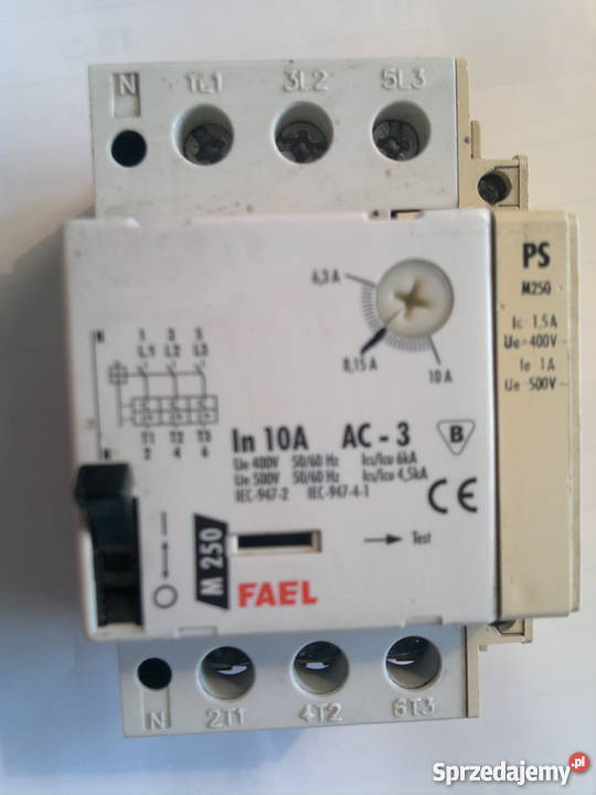Wyłącznik silnikowy FAEL M250 In10A Dąbrowa Górnicza