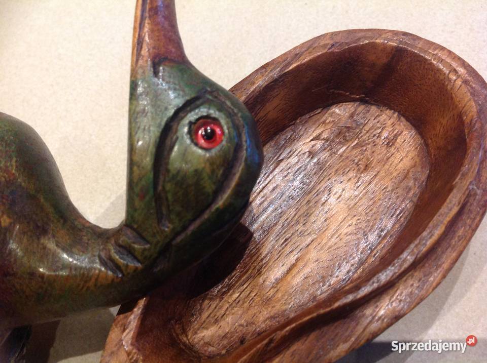 Kaczka Drewniana Malowana Szkatułka Stara Nowa Sól sprzedam