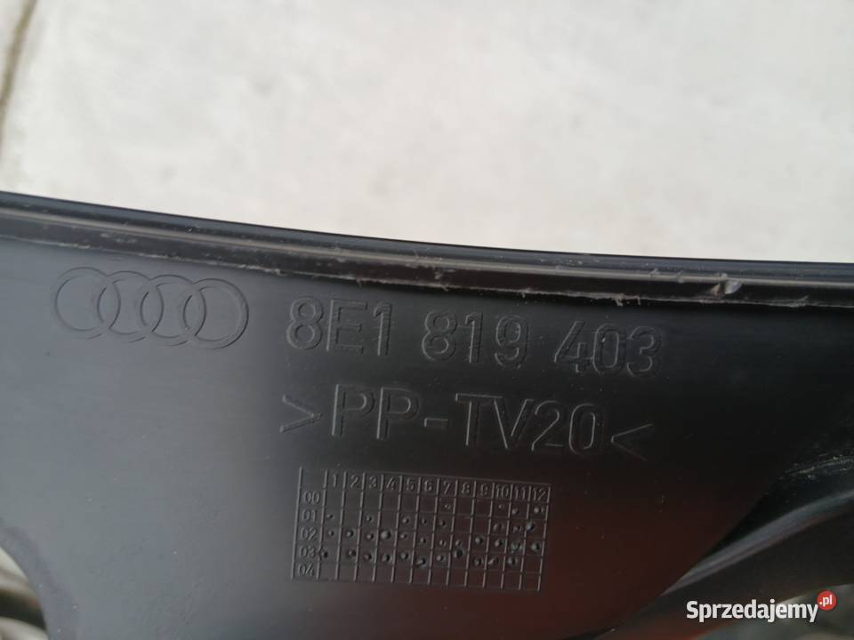 Osłona wycieraczek Audi A4 B6 B7 Podszybie Szczerbice