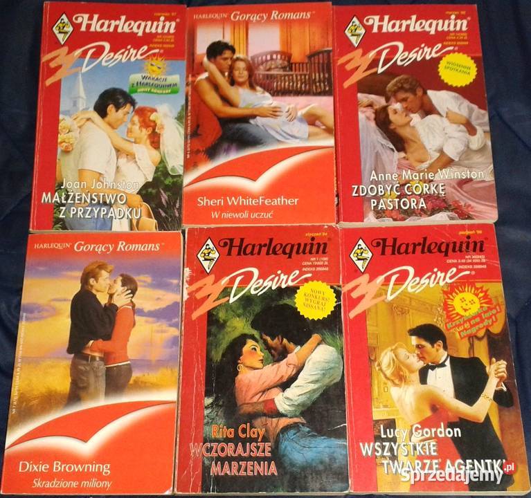 Harlequin Książki romanse 66 części miękka Chełm