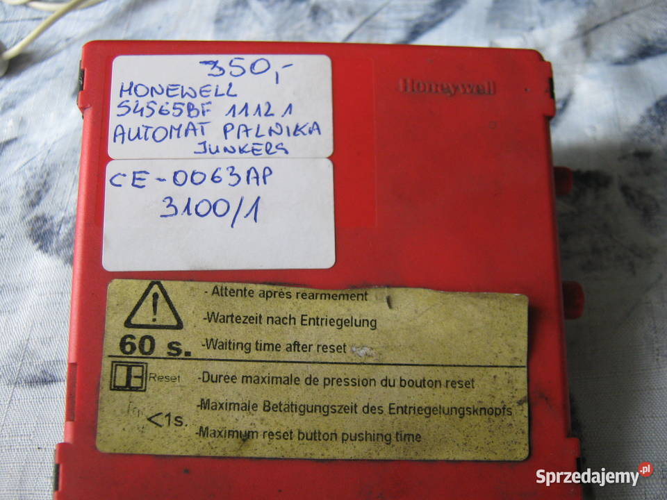 Honewell S4565BF 1112 1 AUTOMAT PALNIKA JUNKERS Nowy Sącz