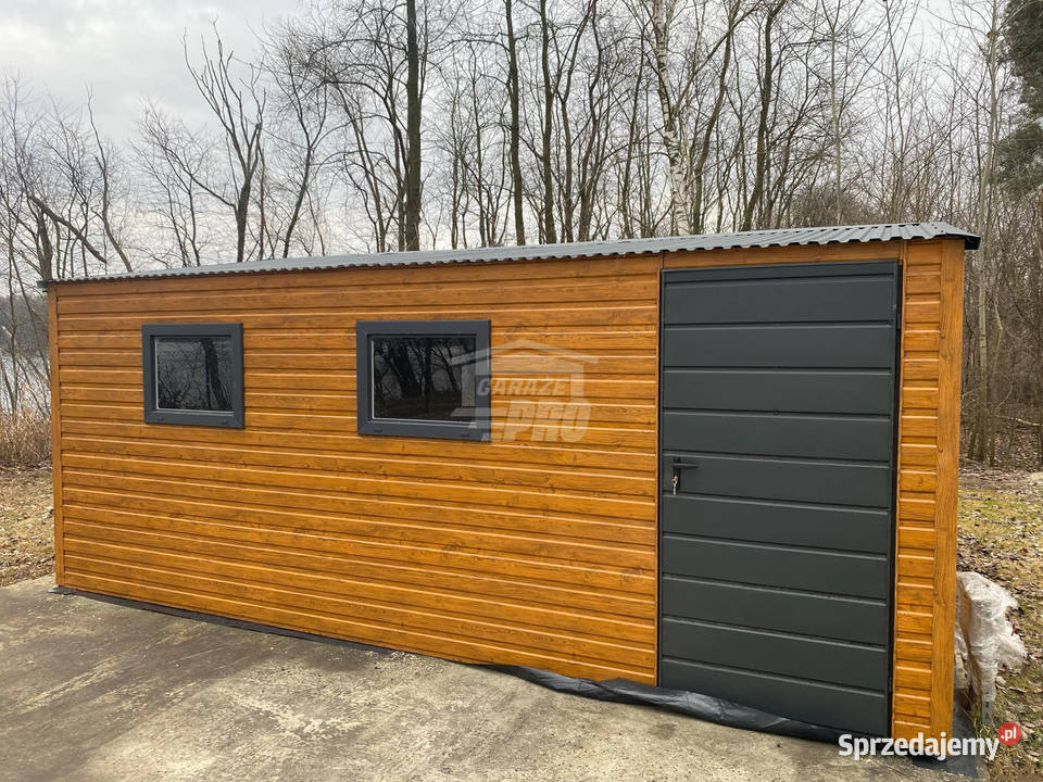 Schowek Domek Ogrodowy 5x6m drzwi 2x okno dach wielkopolskie