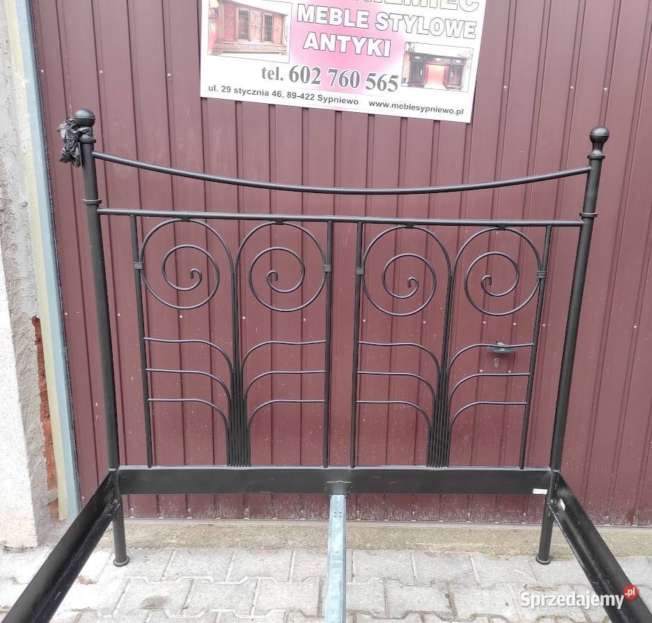 Solidne metalowe łóżko stelaż materac z Niemiec Sypniewo