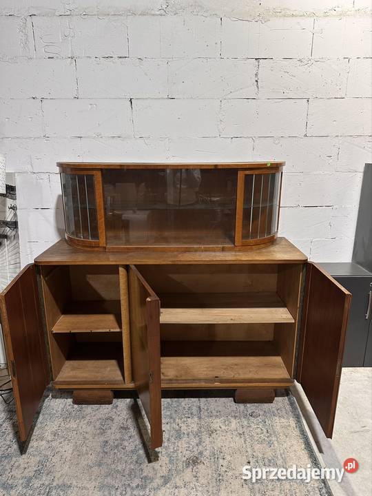 Kredens witryna Art Deco przedwojenna komoda z 144cm Wrocław