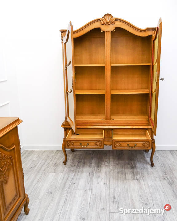 KOMPLET MEBLI do SALONU francuska WITRYNA KOMODA