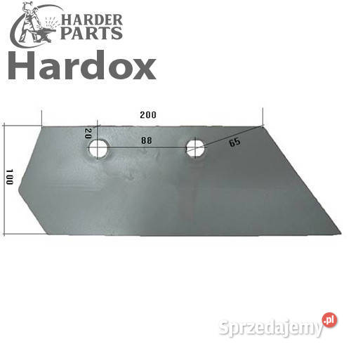 Lemiesz przedpłużka HARDOX 3363710P S270R do Części zamienne Suwałki