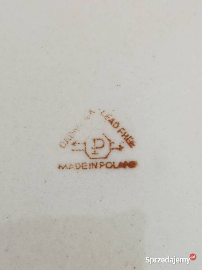 Talerze obiadowe Pruszków Cadmium Lead Free Made Kraków