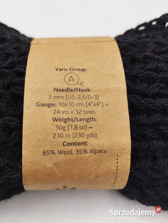 Opaska na głowę wełna alpaka handmade Olsztyn