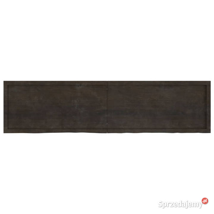 Półka ciemnobrązowa 200x50x24 wykończone drewno Półki Warszawa