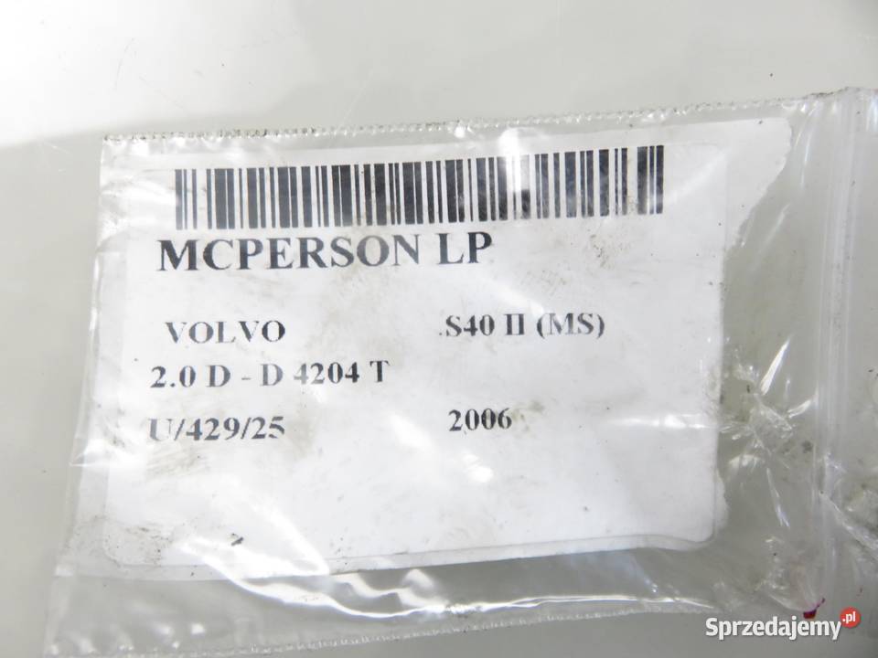MCPERSON LEWY PRZEDNI VOLVO S40 II 16 D Amortyzatory sprzedam