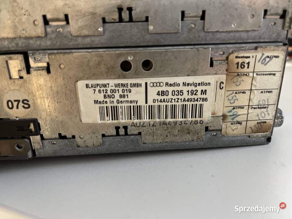 radio rns d a6 c5 4B0 035 192 M warmińsko-mazurskie Olsztyn sprzedam