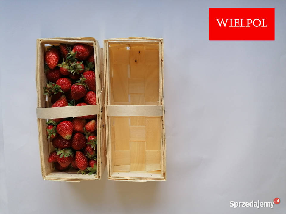 Drewniane łubianki do truskawek Opakowania do Wielichowo