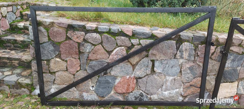 Brama wjazdową dwuskrzydłowa stelarz rama 2x2 Wojtkowizna