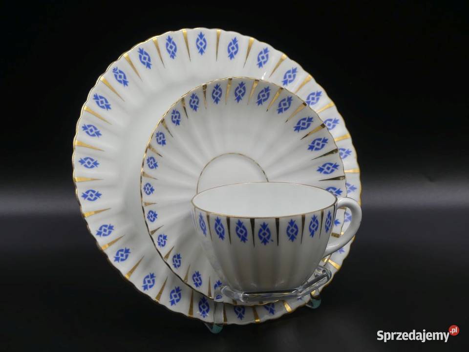 Urokliwe trio Tułowice Tillowitz 1920 44 Porcelana i szkło