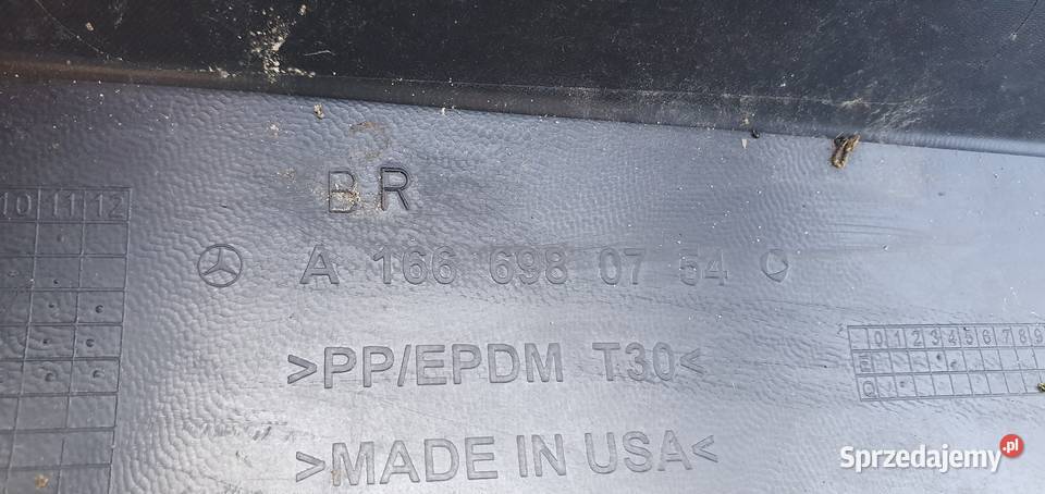 MERCEDES ML 166 LEWA LISTWA PRÓG A1666980754 lubuskie sprzedam