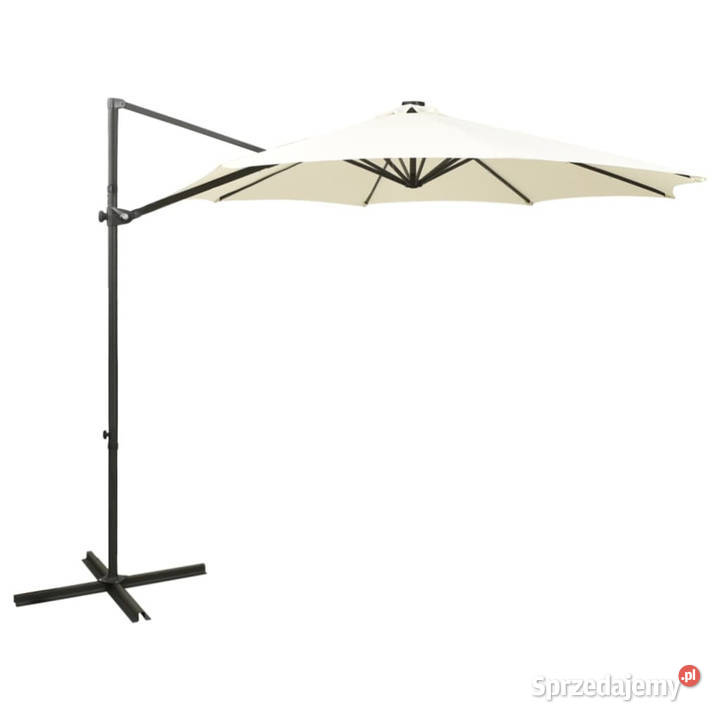 Parasol wiszący z lampkami LED i słupkiem 300 Warszawa sprzedam