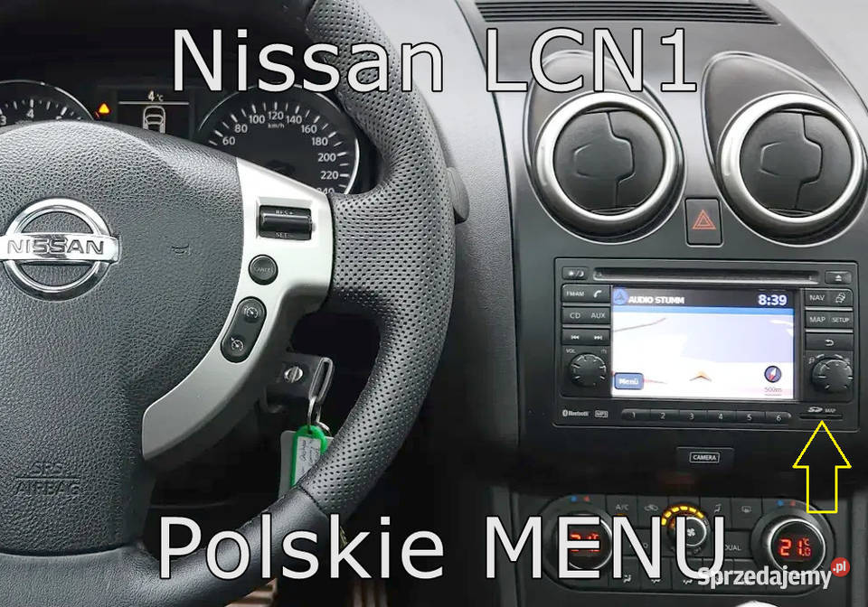Mapa do Nissan Qashqai Juke Note Micra Europa Olsztyn sprzedam