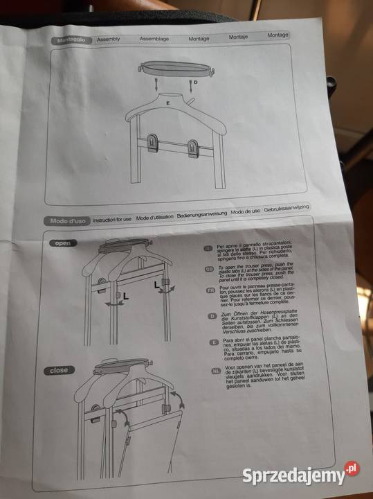 wieszak Kamerdyner włoskiej firmy FOPPAPEDRETTI Wodzisław Śląski