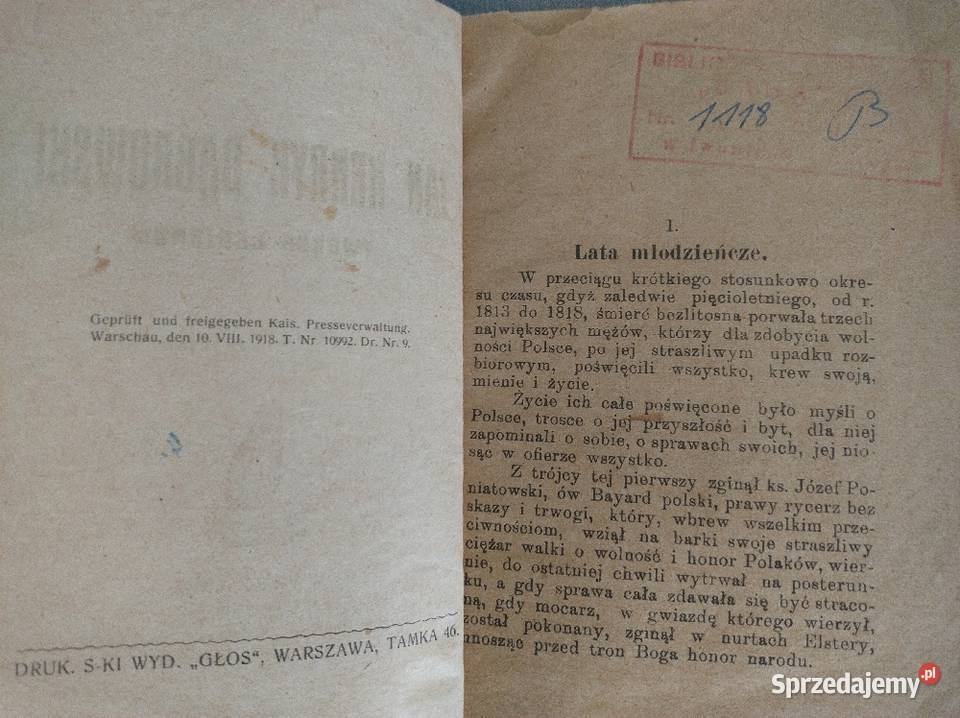 Jan Henryk Dąbrowski Twórca Legjonów Książki naukowe i popularnonaukowe Żory sprzedam