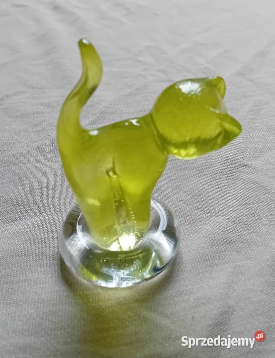 Szklana figurka Kotek w stylu Murano