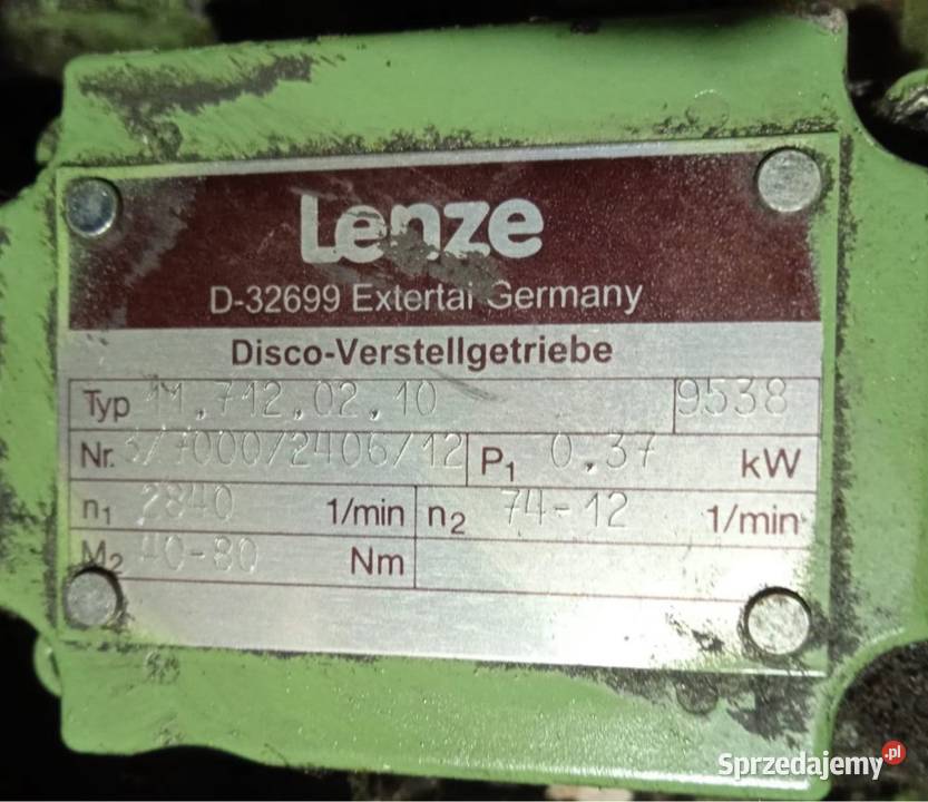Silnik z przekładnią 37 w 220380v dolnośląskie Świebodzice