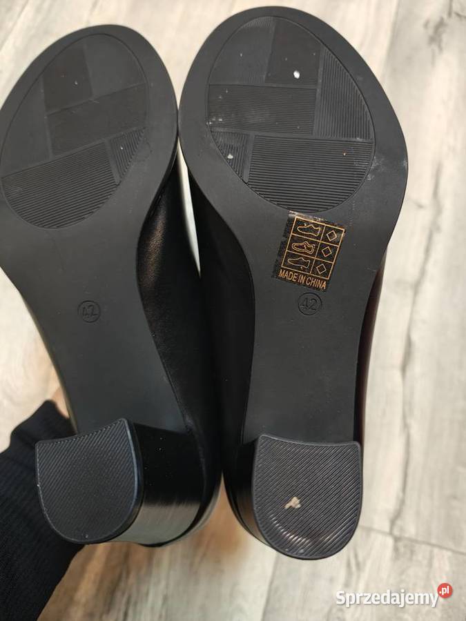 42 Czarne mega wygodne czółenka wieczorowe NOWE 27cm Kraków