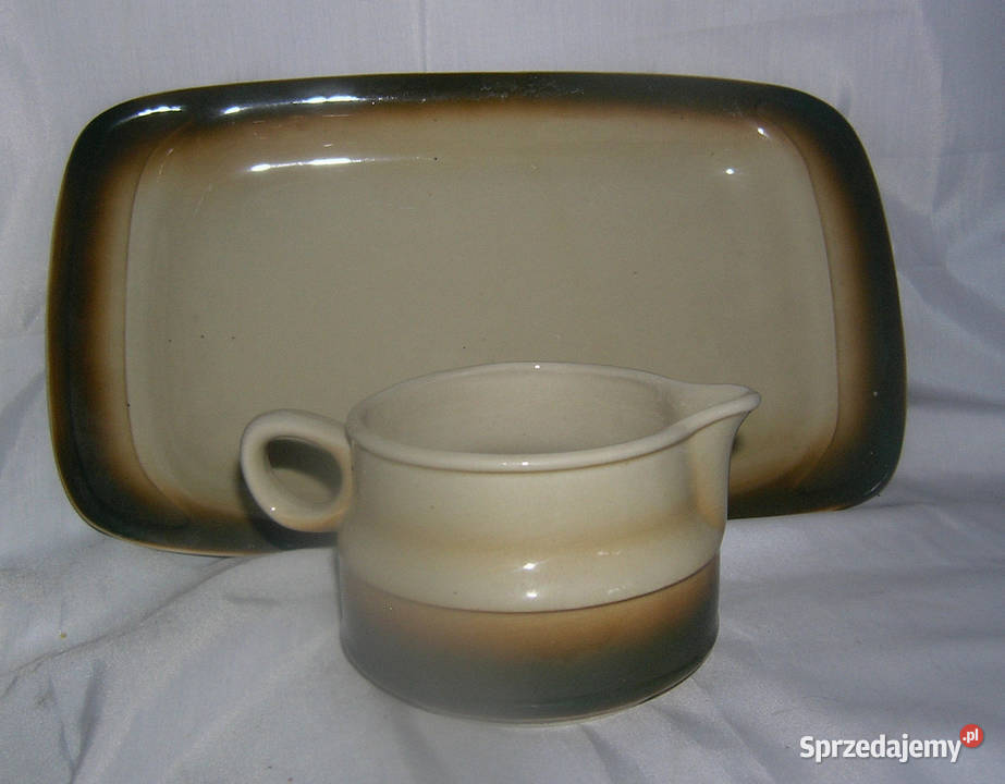 zestaw talerzy vintage TułowiceDdvin Porcelana i szkło Bartków