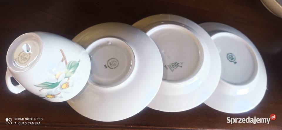 Filiżanka z talerzykiem deserowym BG Kjbeham Antyki, Sztuka, Kolekcje Gdańsk