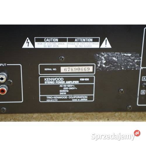 Kenwood 105 końcówka mocy stereo HiFi Japońska śląskie