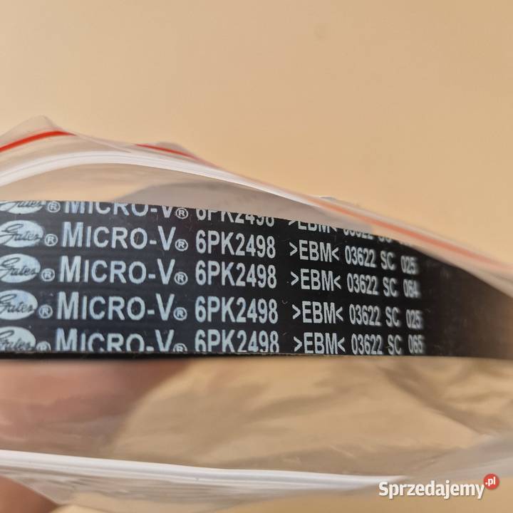 PASEK KLINOWY WIELOROWKOWY 6PK2498 GATES 6PK2498 Bieleń