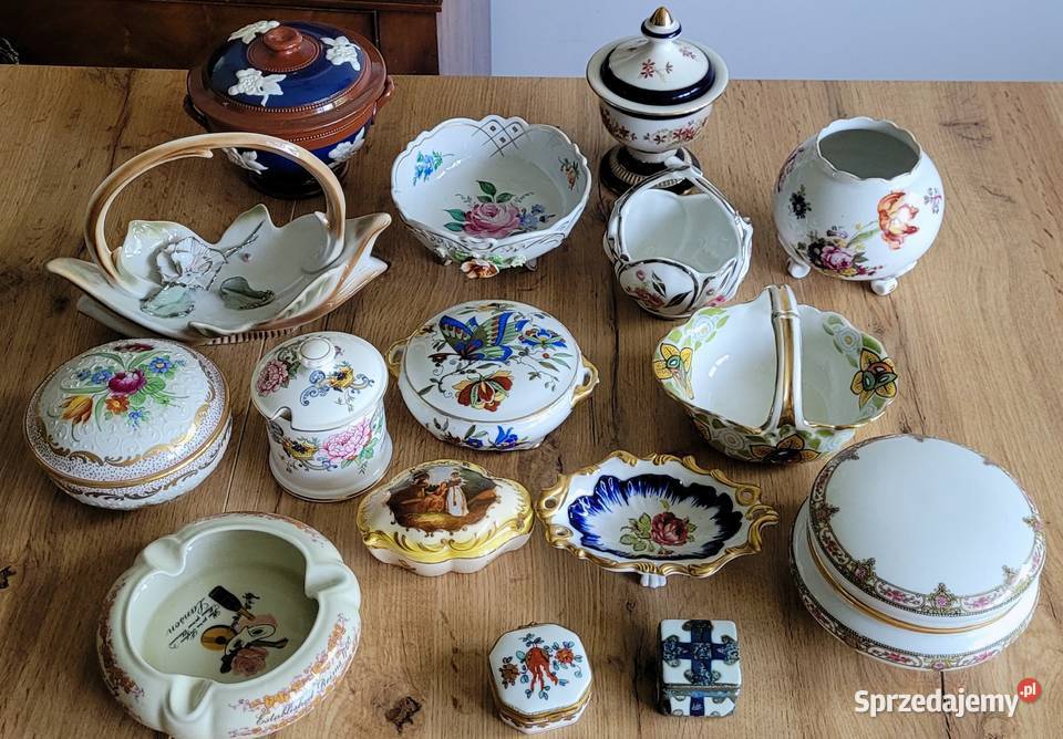 Ażurowa patera w miśnieńskim stylu na nóżkach małopolskie Kraków sprzedam