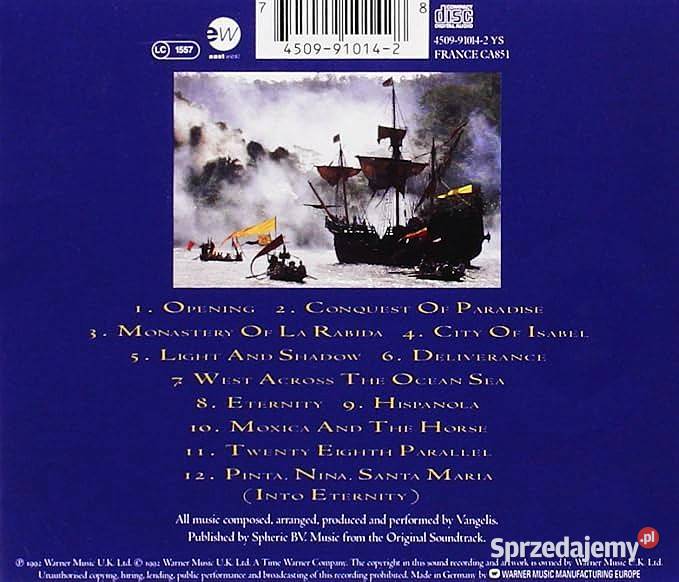 Wspaniały Album CD VENGELIS Conquest of elektroniczna Płyty i kasety Katowice