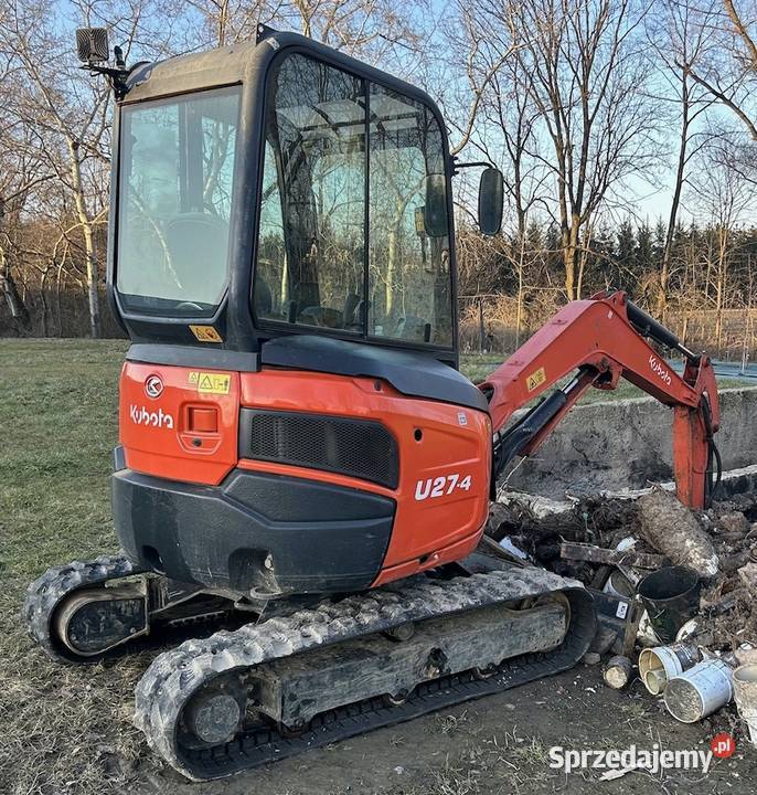 Minikoparka 27 T KUBOTA U274 małopolskie Wadowice