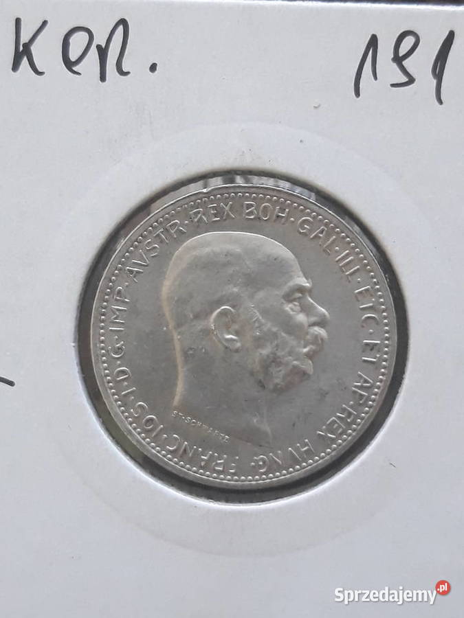 1 Korona Austria 1916 r około mennicza Konin